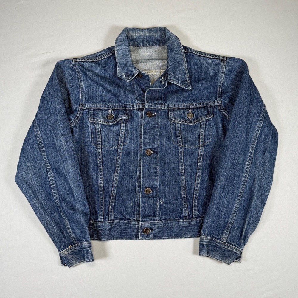 VINTAGE JC Penney Denim Jacket | Trucker Cowboy Western | Size L